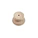 Oedema 25 Pcs Wooden Cabinet Knobs Unfinished Mushroom Shape Drawer Knobs Round Pulls Handles for Cabinet Cupborad, 24 x 20mm
