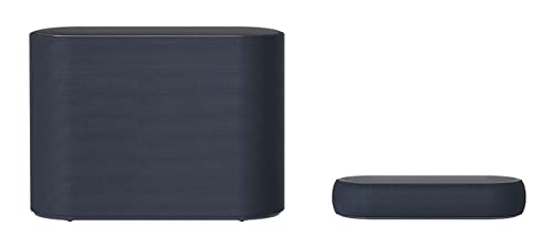 Image of LG Eclair (QP5) 320W Powerful Sound, 3.1.2 Ch Smallest Dolby Atmos Soundbar, with Meridian, DTS: X, Low Vibration Subwoofer, Dolby Vision, HDMI in /Out, BT, USB, Optical, Sound bar App (Black)