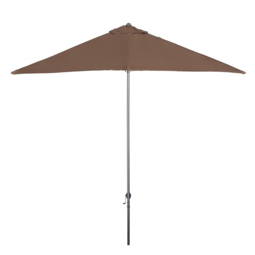 Hortan Ombrellone Rettangolare Diametro 3 x 2 Metri Con Palo Centrale, Struttura In Acciaio Inossidabile, Chiusura a Manovella E Copertura Protettiva Per Arredo Esterno, Giardino e Terrazzo