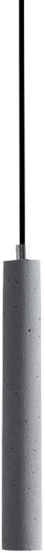 Lámpara colgante de cemento LED cilíndrica industrial retro para techo