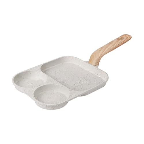 Multifunktionale Frühstückseier-Bratpfanne mit gleichmäßiger Wärmeverteilung und Griff für vielbeschäftigte Familien, ergonomischer Bakelit-Griff Pfanne