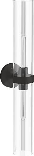 Image of Kohler 27264-SC02-BLL Purist Bathroom Vanity Fixture, Wall Sconce Lighting, UL Listed, 2 XL, Matte Black