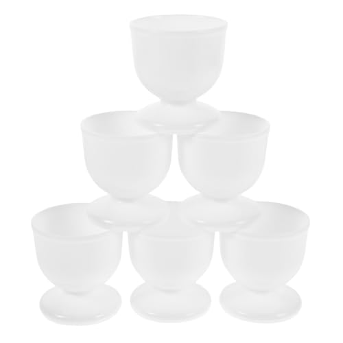 Ciieeo Boiled Egg Cup Set 6pcs Metal Egg Holders Breakfast Home Stand Dinner Kitchen