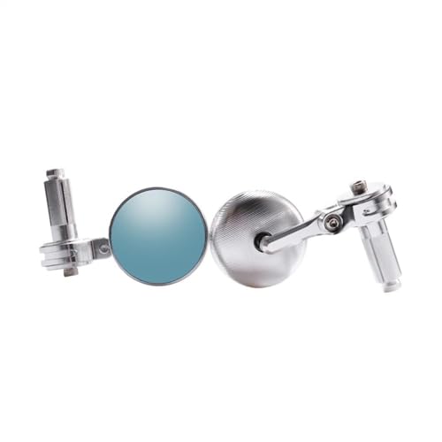 Rétroviseur moto aluminium CNC avec miroir bleu anti-éblouissement