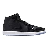 AIR JORDAN 1 Mid Space Jam, negro/blanco oscuro