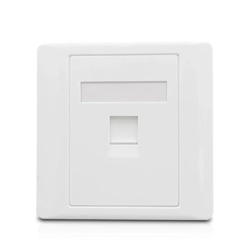 Prise murale CAT6 RJ45 LAN internet un port anti-interférence pour câblage réseau fixe