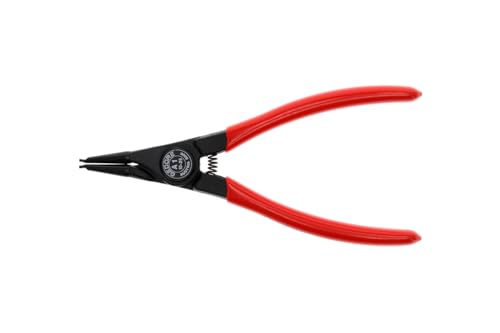 Gedore Pinza Di Montaggio Per Anelli Di Sicurezza Esterni, Con Molla Di Apertura E Fermo Di Sicurezza, Becchi Dritti, Diametro Punte 1.3 Mm, 8000 A 1, Il Colore Può Variare (Rosso O Blu) - 5