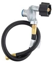 Marshall Excelsior Company MEGR-152-24P 2 Stage LP Gas Regulator W/24IN Propane Hose QCC Inlet X 3/8IN FNPT Outlet PKGD