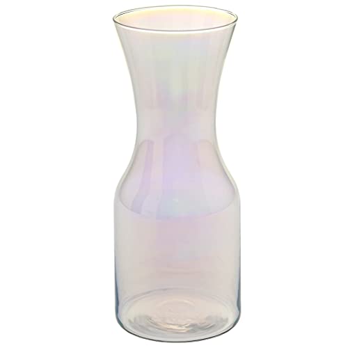 Krosno Iridescent Carafe Verre à Eau avec Bouchon Liège Jus | 900 ML | Collection Pure | Parfait la Maison, Les Restaurants Les Fêtes | Lavable au Lave-vaisselle Cover