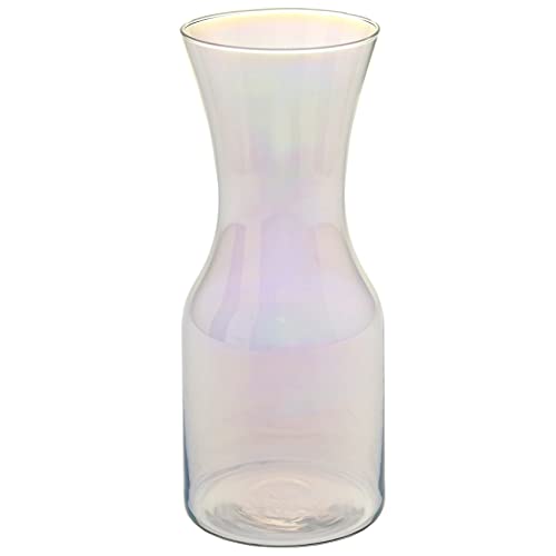 Krosno Iridescent Carafe Verre à Eau avec Bouchon Liège Jus | 900 ML | Collection Pure | Parfait la Maison, Les Restaurants Les Fêtes