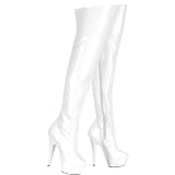 overknee stiefel 42 schwarz Beinlänge: Die overknee-Stiefel verlängern Ihre Beine, die Anpassung der Overknee-Röhre lässt Ihre Beine fantastisch aussehen und zeigen Ihre perfekten Körperanteile. Feel Free, es den ganzen Tag zu tragen.