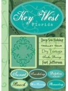 Scrapbook Customs - United States Collection - Florida - Cardstock Stickers - Key West - Tropical