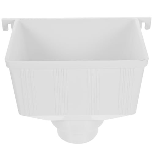 ibasenice PVC Rain Gutter Downspout Diverter 110Mm X 75Mm with Colored Liner, Universal Rainwater Collection Funnel for Garden Water Barrels and Outdoor Rainwater Harvesting Systems