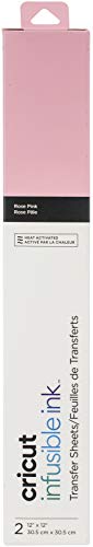 Cricut Transfer Sheets, Solid Color Infusible Ink (Rose Pink)