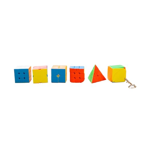 iYallow Keychain Cube Mini Gift Box - Speed Cube Keychains Mini Cube Toys