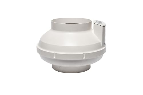 Image of Festa AMG Fury Radon Fan - Quiet and Energy Efficient 520 CFM Radon Mitigation System Inline Fan - 8 inch Electric Waterproof Inline Duct - Made with Sturdy Glass Reinforced Poly-Resin - White