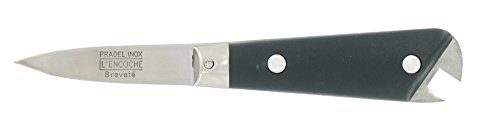 La Fourmi - Cuchillo para ostras, con Ranura, Hoja de Acero Inoxidable 25/10°