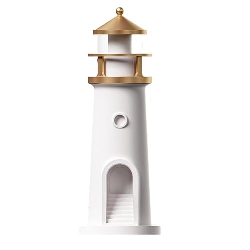 灯台 ナイトライト 月光プロジェクター 投影ライト リモコン操作 調光可能 間接照明 インテリア 誕生日プレゼント 癒しグッズ 雰囲気作り 睡眠補助 (しろいろ)