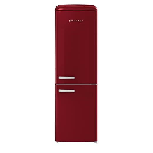 Gorenje Retro Collection ONRK 619 DR Retro – Kühl-Gefrierkombination / 194 cm /Inverter Kompressor / NoFrost Plus / IonAir / CrispZone / Kühlteil 204 l / Gefrierteil 96 l /EEK D / Bordeauxrot