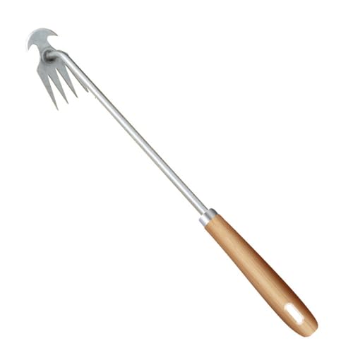 Unkraut Entferner Gerät 2026 Neu Unkraut Entwurzelungs Werkzeug Gartenarbeit Hand Unkrautstecher Mühelos Gartenwerkzeug Hand Unkrautstecher für Graben Umpflanzen Jäten (Silber -1 Stück 16 Zoll)