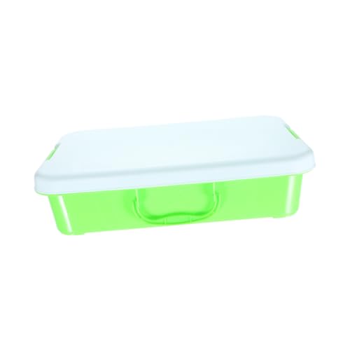 HOUDERCO Caja De Arena Portátil Para Arenero Con Tapa De Plástico Para Interior y Exterior