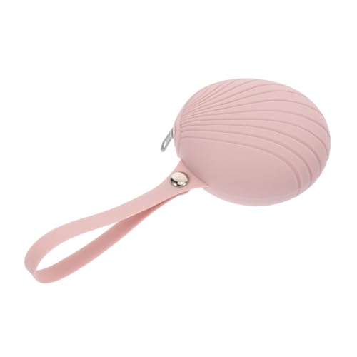 WRITWAA Bolsa De Almacenamiento De Chupete De Silicona Caja De Almacenamiento De Chupete Encanto Del Bolso Del Cochecito Bolsa De Chupete Estuche Para Chupete De Viaje Rosa Gel De Sílice