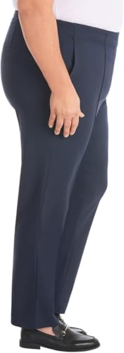 Image of Hilary Radley Women's Ponte Pull-On Mid Rise Slim Leg Pants
