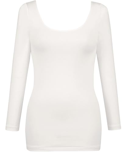 [ウイング/ワコール] あったかインナー オーガニックコットン混 やわらかくやさしい肌ざわり 【綿の贅沢オーガニック】 綿100％(肌側) 保温性 8分袖 長袖 秋 冬 EL4831 レディース IV Lのサムネイル