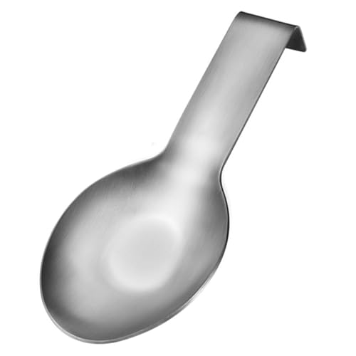 Hemobllo Soporte De Cuchara De Acero Inoxidable Resistente Al Desgaste Portacucharas Para Cocina Para Uso Diario y Apoyar Cucharas La Mesa