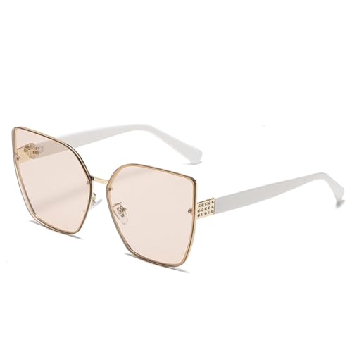 Lunettes de soleil rectangle anti-éblouissement sans monture légères pour femme