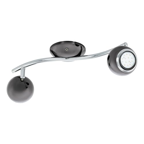 Lampe salon Eglo Bimeda plafonnier 2 spots orientables blanc chaud