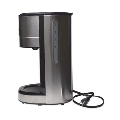 Image of Stainless Steel Drip Coffee Maker, Programmable 10 /12 Cup