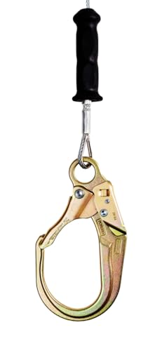 Image of Frontline RPG081RLE 8' Leading Edge Cable SRL with Steel Rebar Hook | Lightweight, Durable | Sharp & Smooth Edge Compatible | Energy Absorber Backpack | 310 lbs Capacity | ANSI & OSHA Compliant