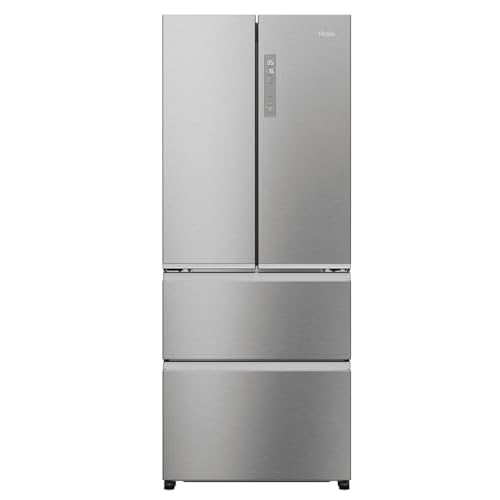 Haier French Door Kühl-Gefrierkombination 70 cm Breite I 402 L French Door Kühlschrank, freistehend I Doppeltür Kühlschrank mit Gefrierfach, No Frost I LED, Touch-Display I FD 70 SERIE 3 HFR3718ENMM
