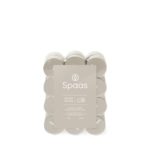 Spaas Scented Tealights flatpack x24 4,5h - Mindful Morning