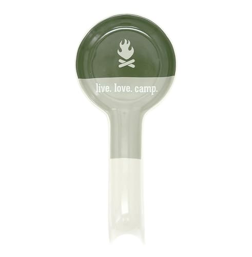 Pavilion Live Love Camp Stoneware Spoon Rest Outdoors