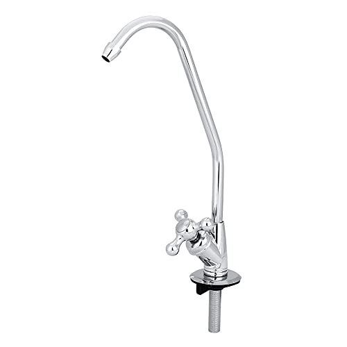 Grifo de Osmosis Inversa, Grifo de Cocina Agua Potable, Grifo de cocina de aleación de Zinc de 1/4 pulgadas grifo cromado de ósmosis inversa filtro de agua potable RO para la cocina casera