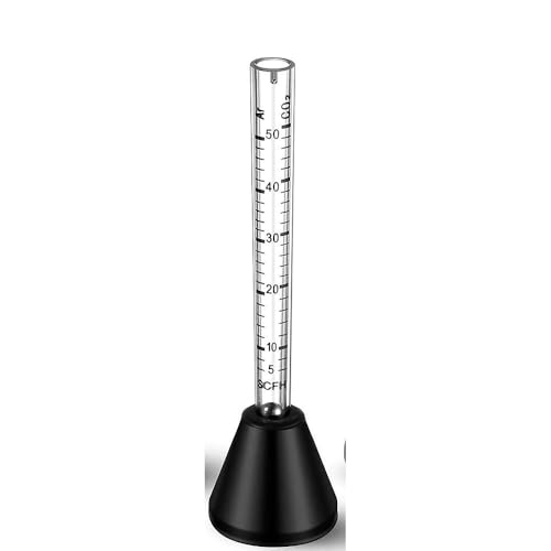 Mrxxjz Gas Flow Meter 50L/min, Portable Gas Meter Tester for Argon, CO2, and Acetylene, with Ball-Float Reading at Torch Nozzle