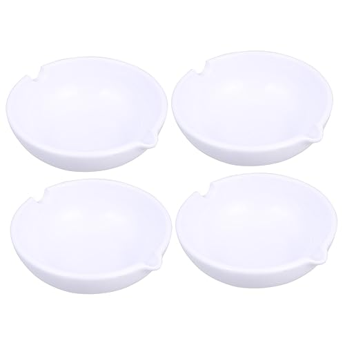 Hohopeti 2 Sets 2pcs Ink Dish Multifunctional Porcelain Ink Dishes Bowls Set for Calligraphy and Art