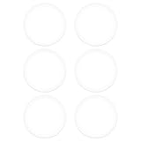 Lurrose 6個 厚プロ仕様手表水晶鏡片ガラスレンズ時計部品交換用耐久性平面レンズ時計修理用