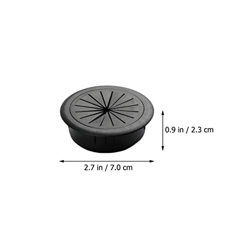 Angoily organizador de cables para escritorio, 6 piezas, cubierta para orificio de cables desmontable miniatura 5