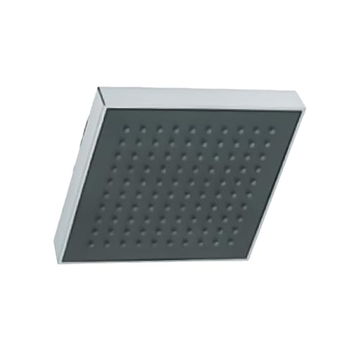 Image of Jaquar ABS Body Chrome Plated with Gray Face Plate 200X200mm Square Shape Single Flow Overhead Shower with Rubit Cleaning System, Sliver, Chrome Finish