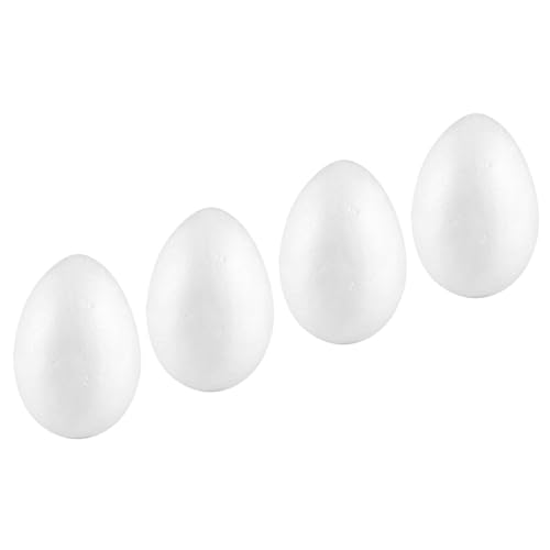 NOLITOY Huevos de Espuma de 15 CM para Manualidades 4 Unidades por Paquete Huevo de Pascua DIY para Decoración Creativa Juguete Educativo para Jardín de Infancia y Fiesta