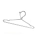 16.5” Wire Hanger 4mm Lockable Hangers 10Pack Stainless Steel Slim Thin Heavy Duty Windproof Lock Hook Metal Space Saving Clothes Hotel Hangers for RV Camping Silver (10)