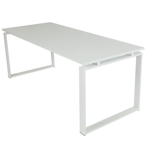 Ofilike. Mesa De Oficina. Estructura Metálica De Marco Cerrado Hogar, Oficina. Despacho. Entrega 3-5 Días 140x80, White Ofilike. Mesa De Oficina. Estructura Metálica De Marco Cerrado Hogar, Oficina. Despacho. Entrega 3-5 Días 140x80, White