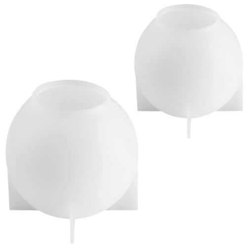 Moule en silicone sphère lot de 2 grand format pour coulée de résine époxy sans couture
