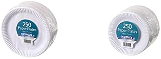 CATERPACK BY ROBINSON YOUNG Plates, 18cm White, Pack of 100, Disposable, for hot/Cold Food, Ideal for Party/Picnic/BBQ/Wedding