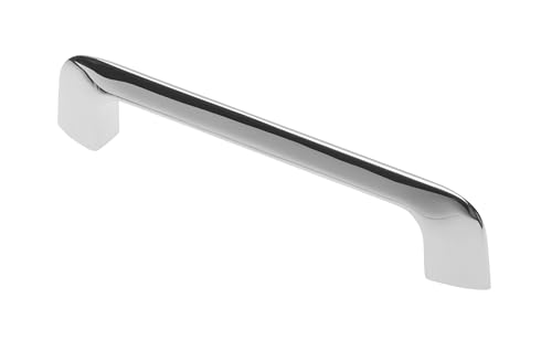 GTV Poignée de Meuble MILANO, Entraxe 128 mm, Longueur 146 mm, Design Moderne en Alliage de Zinc,...