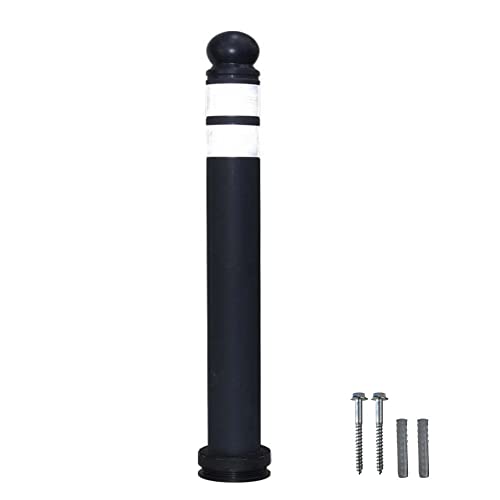 Anti-Parking Bollard Black | 68CM Lightweight Reflective Guide Po...
