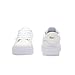 Lacoste Women's Ziane Platform Sneaker, White/Gold, 5